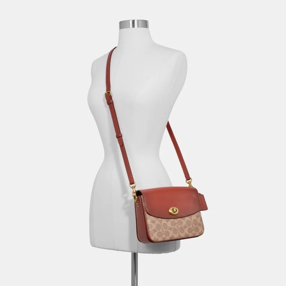 CASSIE CROSSBODY 19 IN SIG CANVAS | NEW | MESSAGE FOR INQUIRIES - Picture 2 of 5